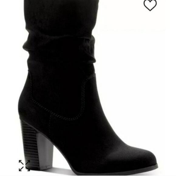 Style & Co Saraa Slouch Mid-shaft Boots Black -11 - Picture 1 of 5